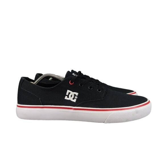 DC Shoes Mens 11 Sneaker Skate Casual Lifestyle Flash 2 Tx Low Top Lace up Black - Picture 2 of 14